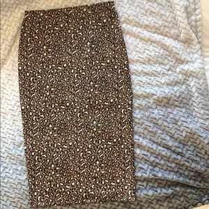 MaxMara leopard print pencil skirt